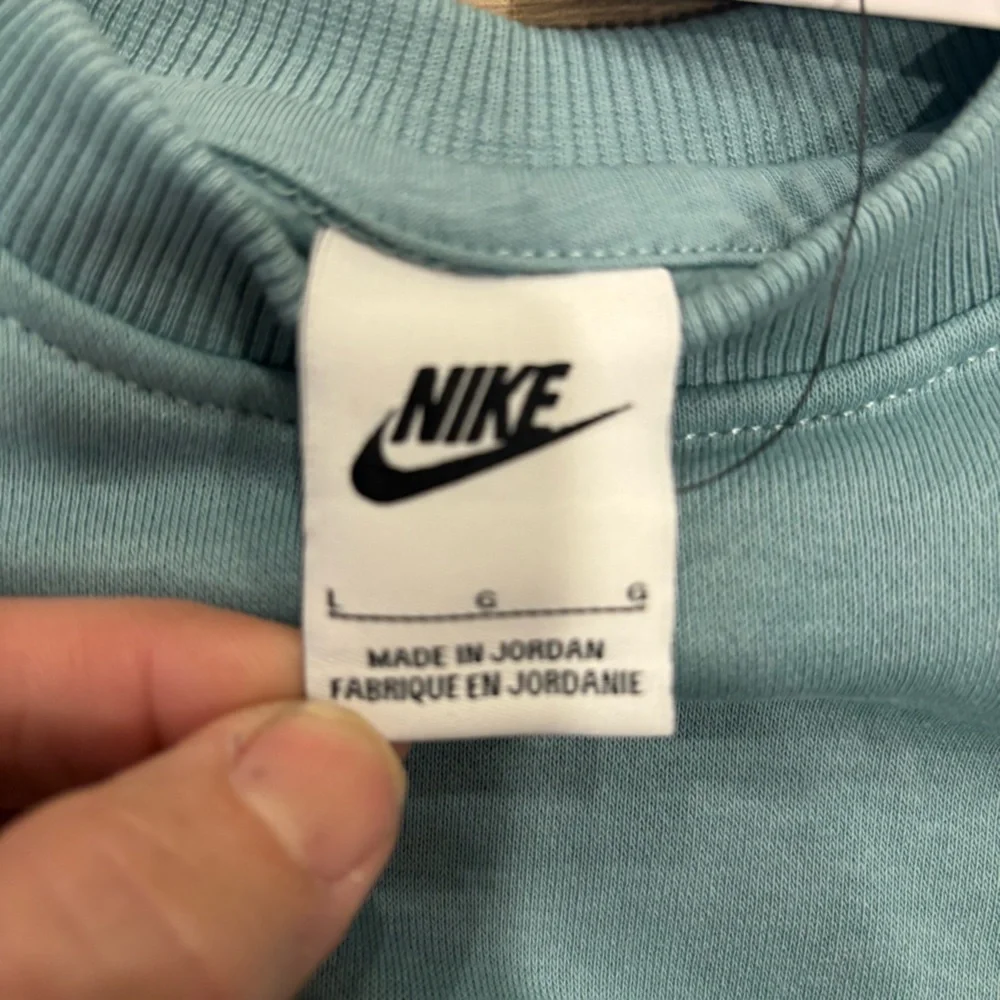 NWT Nike Sportswear Club Fleece Boxy Crewneck Sweatshirt Cannon Mint Green Large
